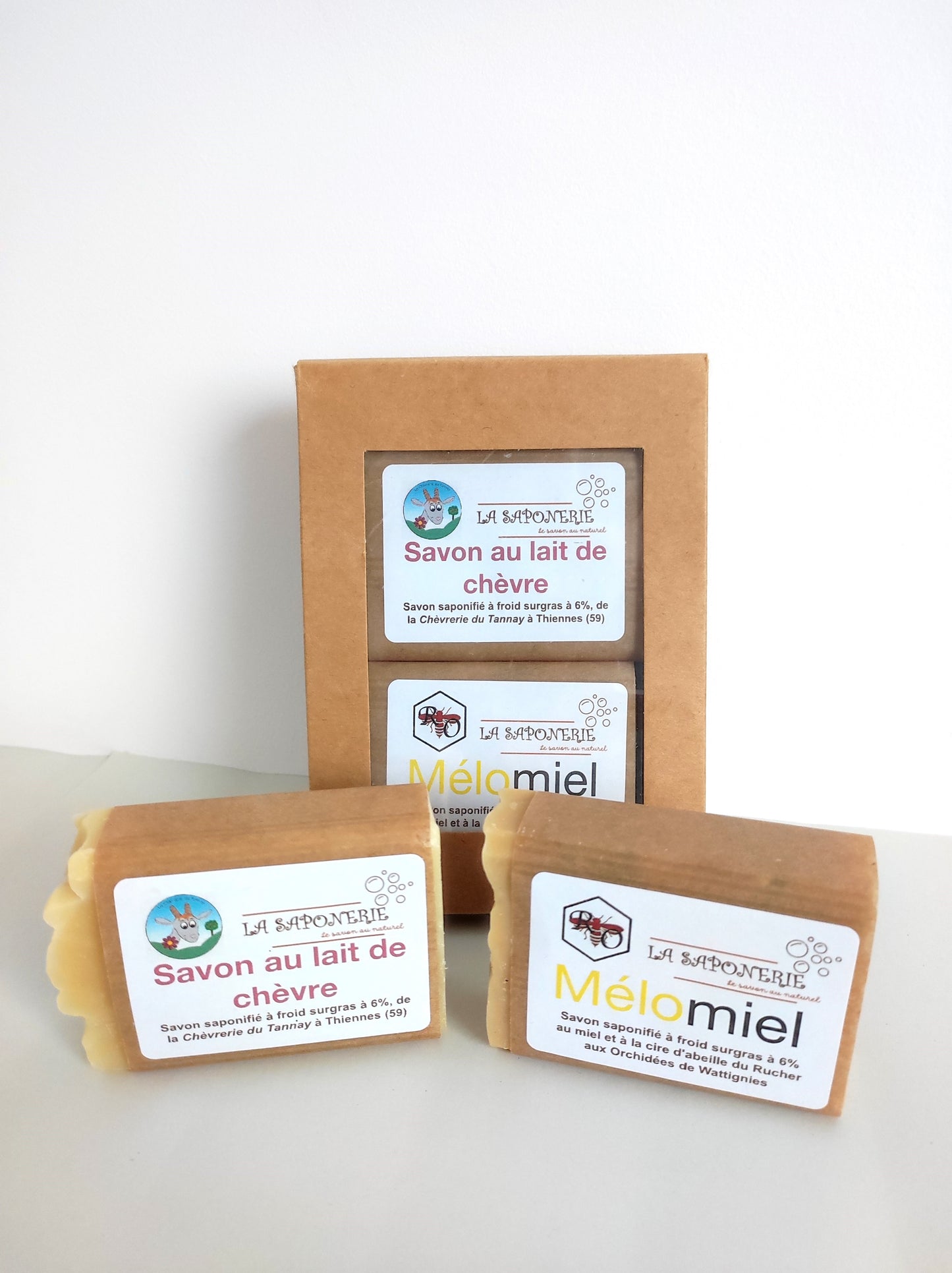 Coffret 2 savons Mélomiel - chèvre
