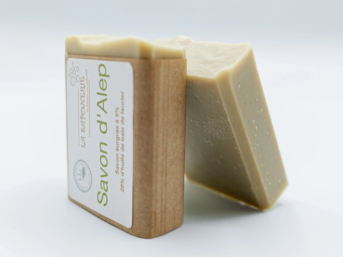 Savon artisanal Moussaillon de La Saponerie, surgras à 6%, naturel et sans parfum.