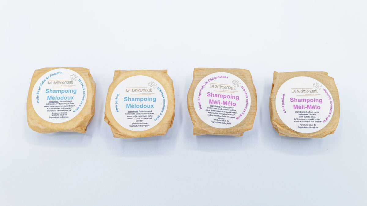 Savon artisanal Moussaillon de La Saponerie, surgras à 6%, naturel et sans parfum.