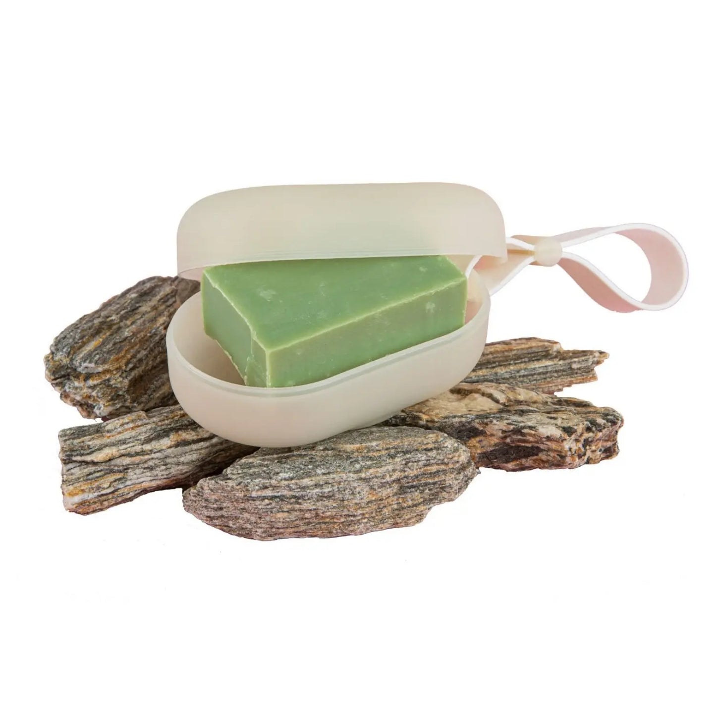 Boîte à savon en plastique marin recyclé AVEC porte savon aimanté VARIO