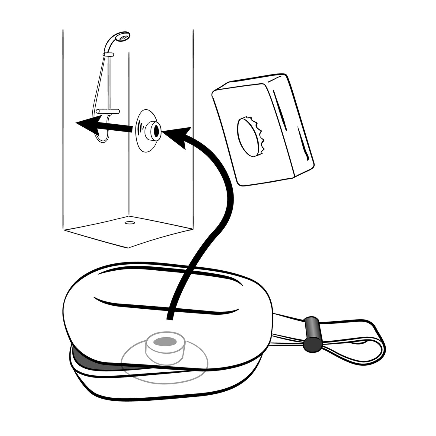 Boîte à savon en plastique marin recyclé AVEC porte savon aimanté VARIO