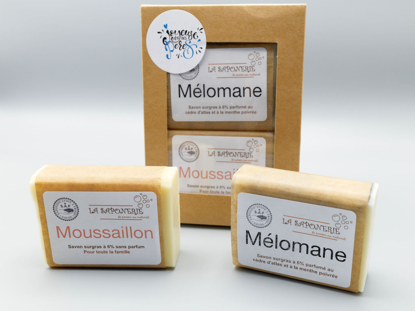 Coffret 2 savons Fête des pères