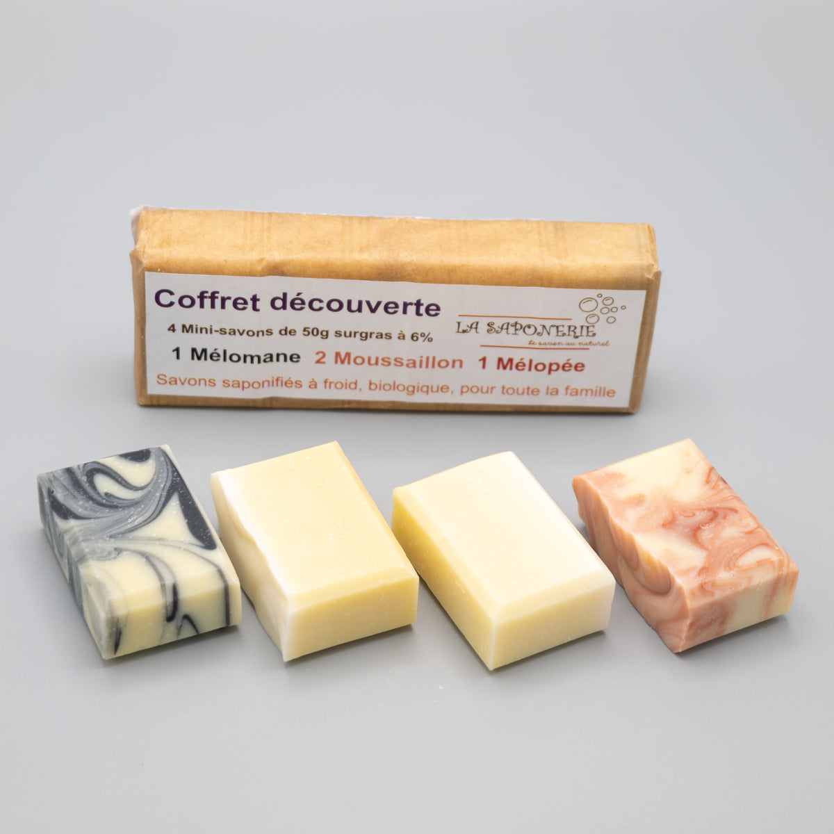 Coffret découverte 4 Mini-savons de 50 g