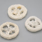 Lot de 3 porte savon en loofah 4 à 6 cm