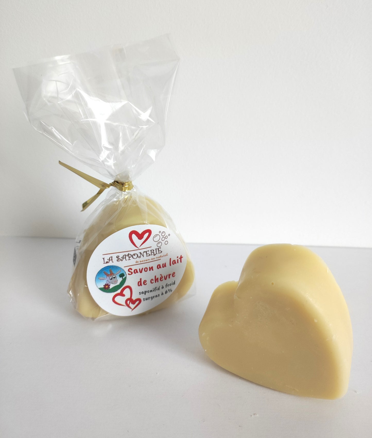 Savon cœur au lait de chèvre